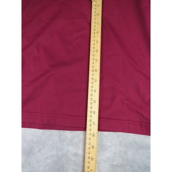 Boss Life‎ Style Polo Shirt Mens 2XL Burgundy Pocket Classic Casual Short Sleeve - Picture 6 of 9